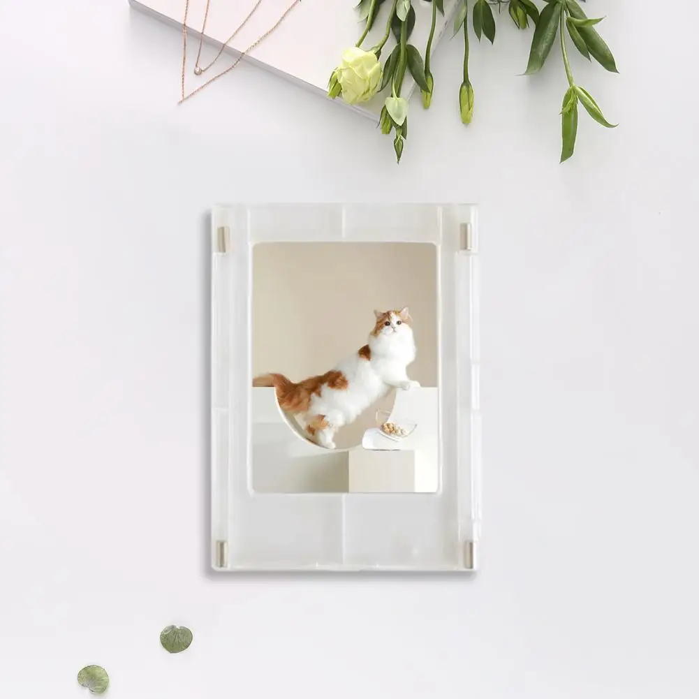 Magnetic Photo Display Stand Acrylic Magnetic Photo Frame Display Stand for 3 Inch Instant Film Camera Pictures for Memories