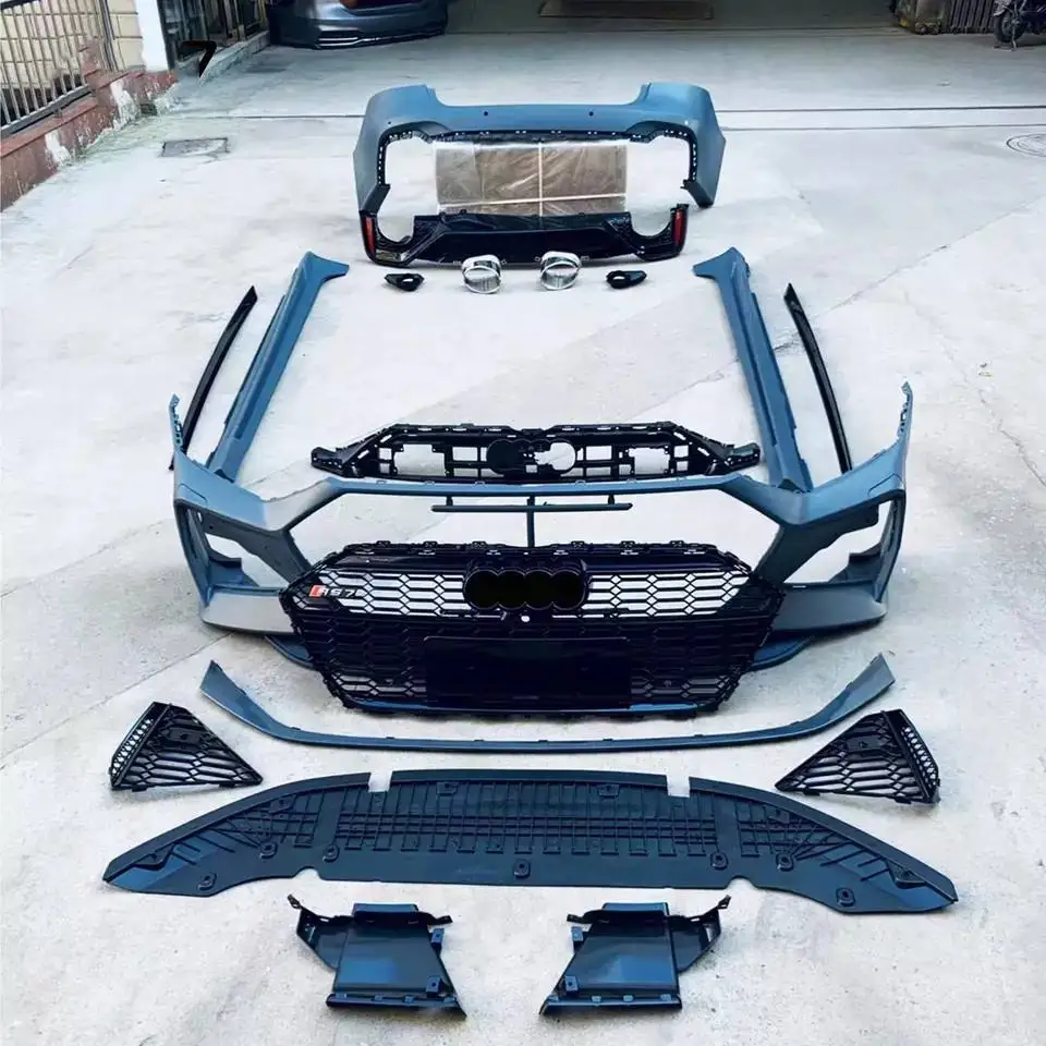 

Car bumpers body kit for Audi A7 C7 C7.5 2019 2020 2021 upgrade RS7 model with front bumpers grilles