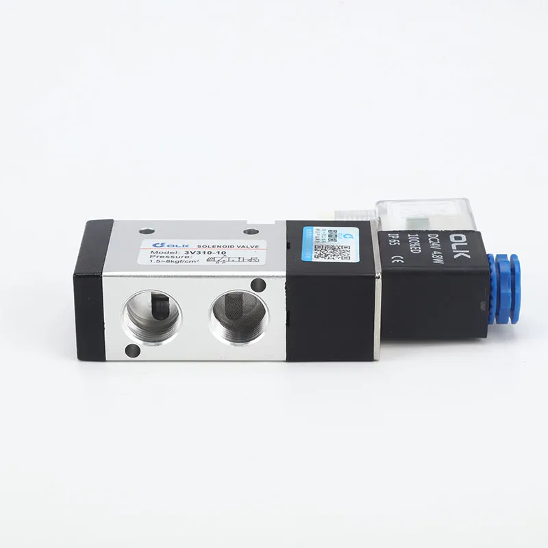 OLK pneumatic solenoid valve 3V310-10/08-NC/NO normally closed and normally open two-position tee