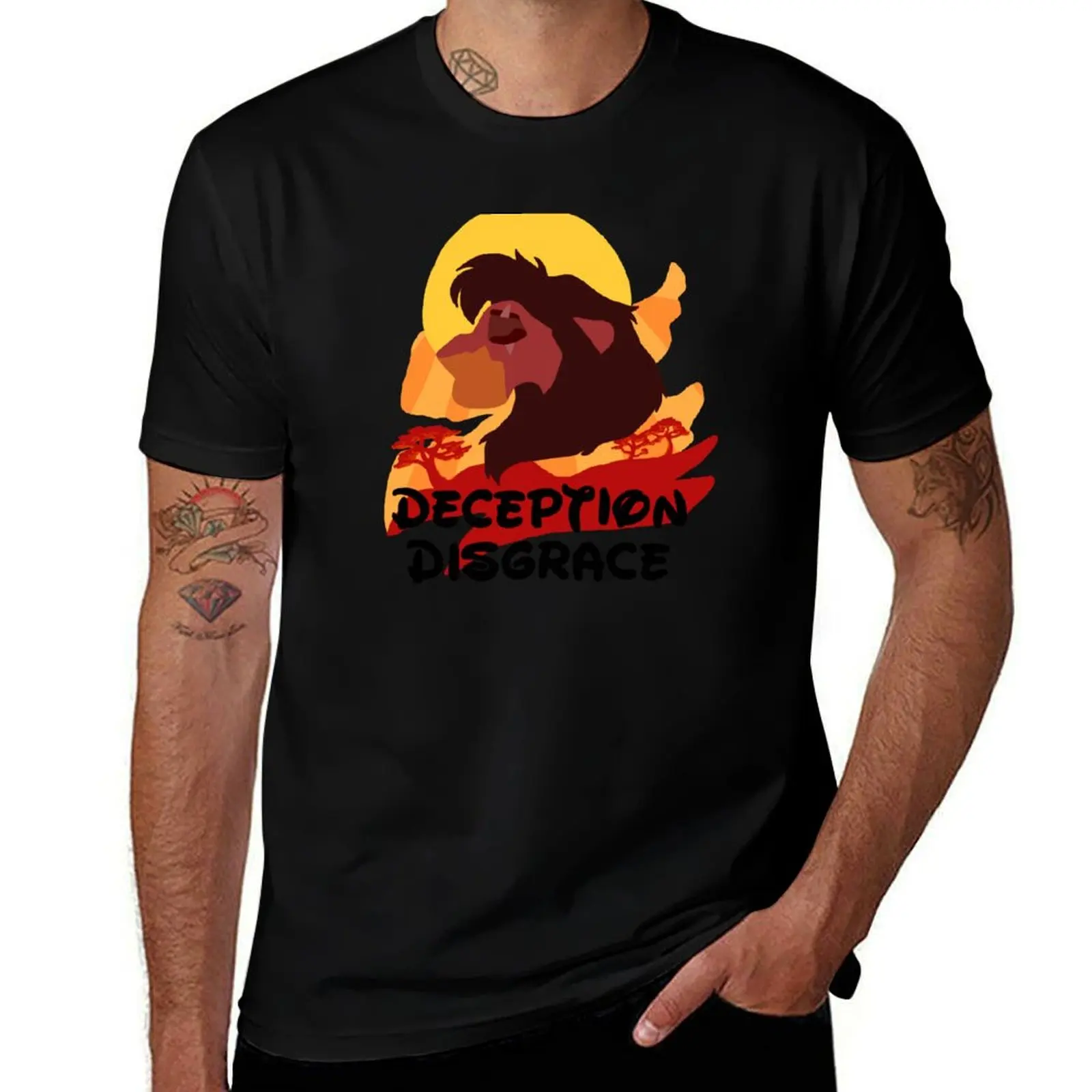 Deception Disgrace T-Shirt Casual Basic Street Style T-Shirt