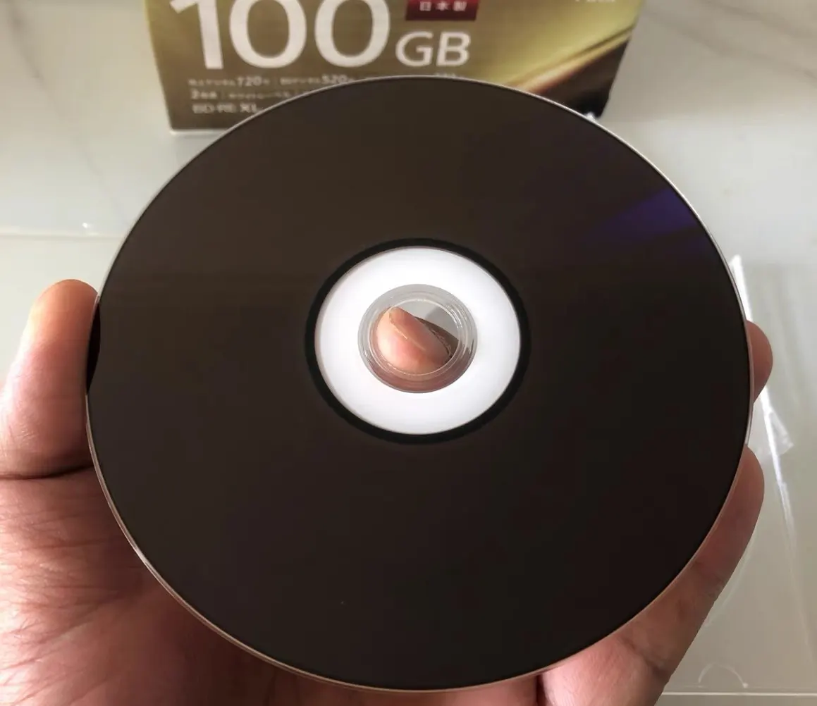 BDRE 100GB قرص بلو راي قابل لإعادة الكتابة BD-RE XL 2X 720MIN 4K Bluray BDXL BDR 100 جرام 1 قطعة