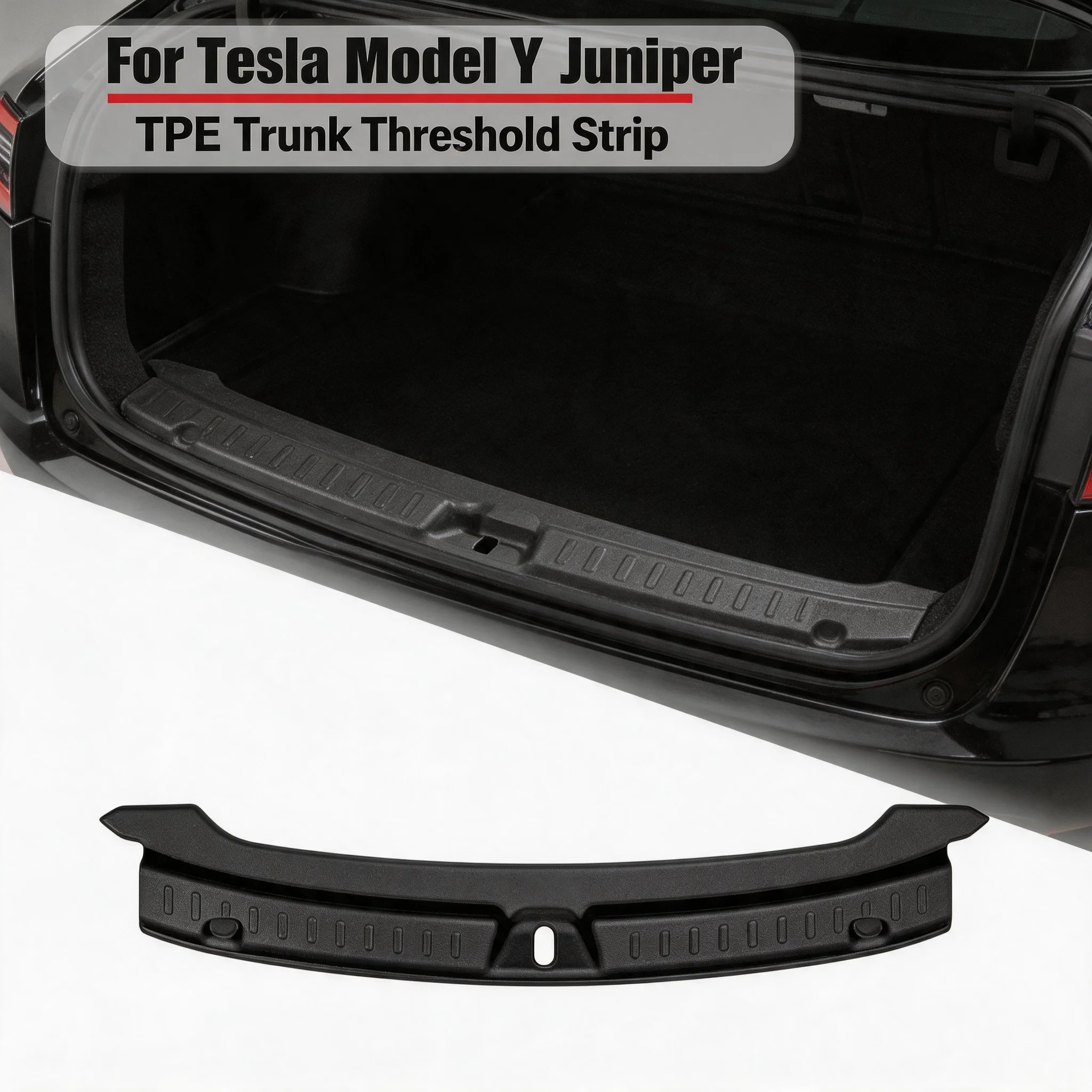 

Trunk Guards For New Tesla Model Y Launch 2025 TPE Rear Trunk Door Sill Protector Cargo Threshold Sill Cover Rear Bumper Guards