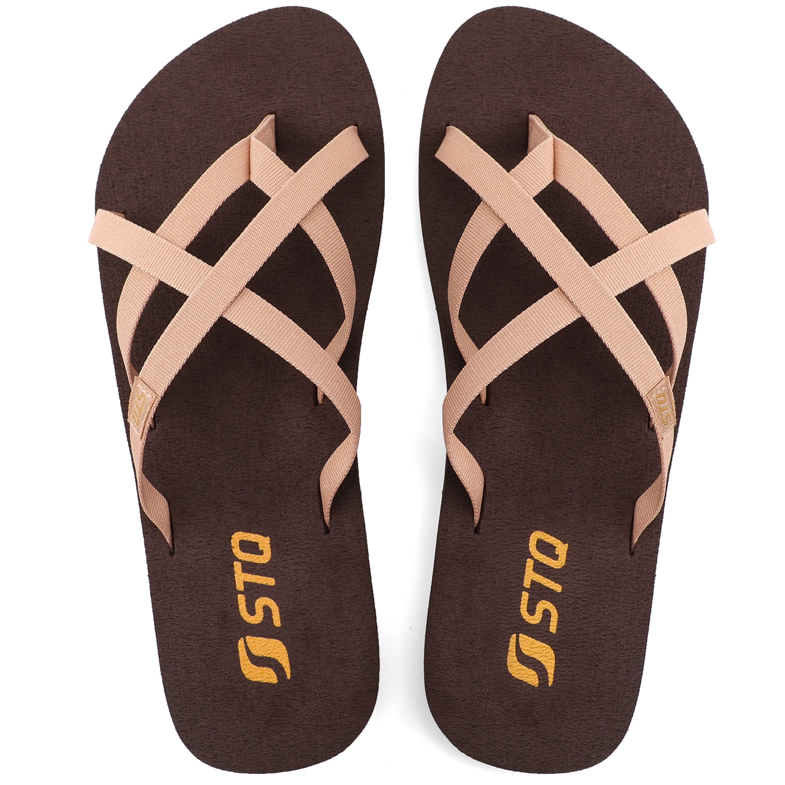 STQ Flip Flops for Women Non Slip with Arch Support Lightweight Thong Sandals