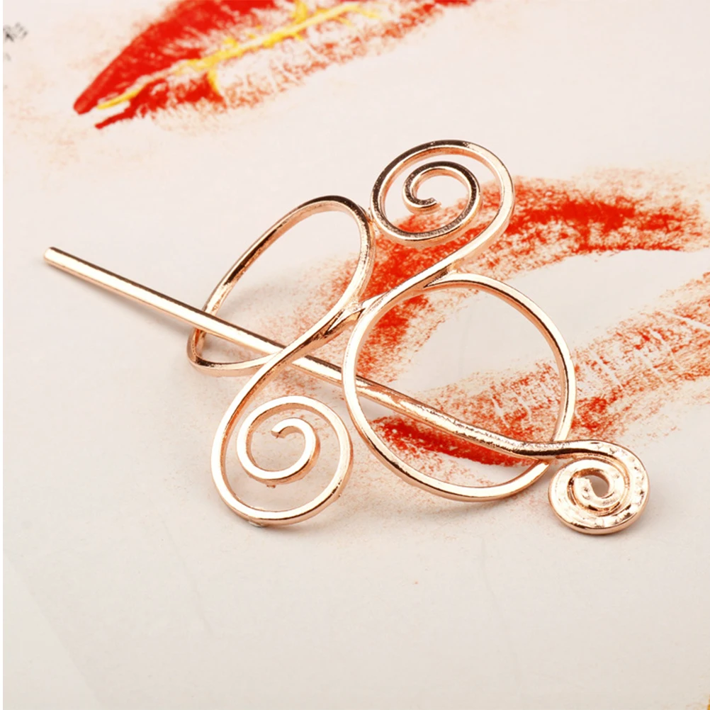

Retro Metal Hair Clips Gold Silver Vintage Bun Pin Holder Ponytail Bobby Pins for Women Hairpin Alloy Barrettes Viking