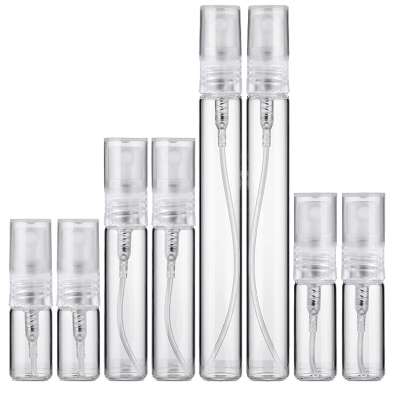 Bouteille de parfum portable en verre pour femme, vaporisateur, d'extraction, atomiseur, contenant, pompe, quotidien, voyage, 8 pièces, 16 pièces