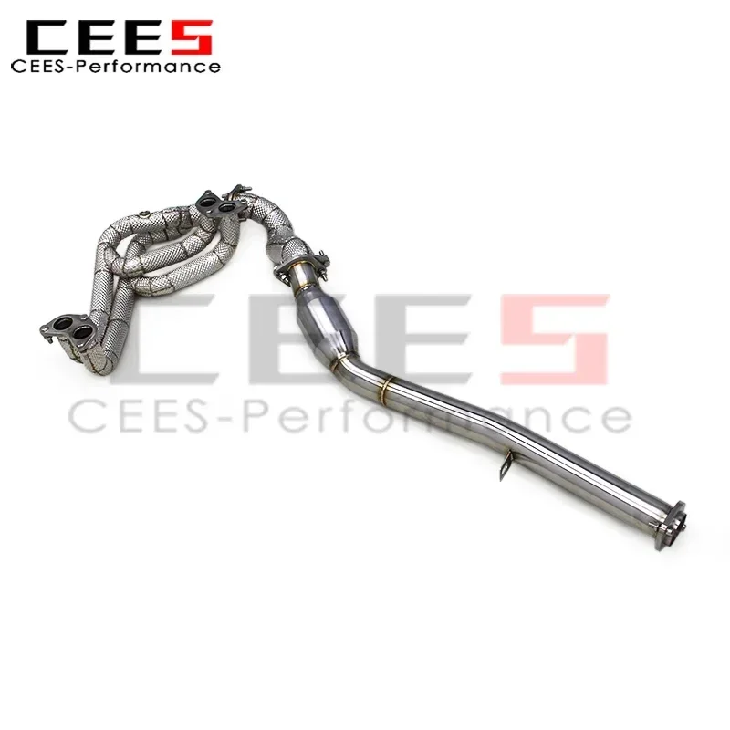 CEES Stainless Steel Manifold Pipes for Subaru BRZ GR86/86 2.4L 2022-2023 Front Pipe S Pipe Downpipe with Catalyst Exhaust