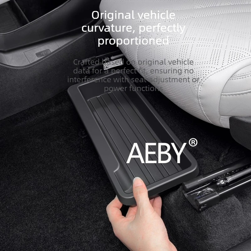 AEBY For BYD Atto 2 2024-2025 Under Seat Storage Box,Keep Car Tidy,Car Under Seat Organizer,Water-Resistant & Durable,Storage