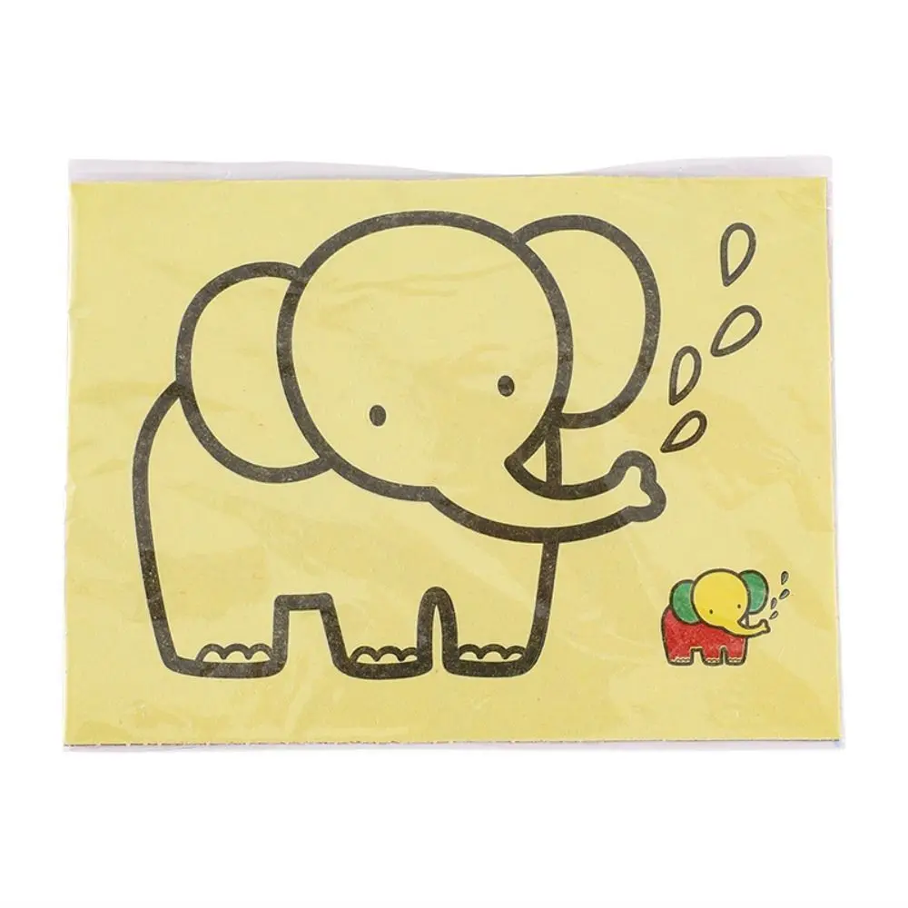 Brush Art Painting Sand Painting Set Graffiti Paper Children's Coloring Books Sand Art Handicrafts Picture Drawing Coloring Toys