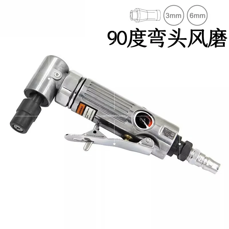 90 ° Right Angle Air Die Grinder Mini Pneumatic Angle Sander for Metal Engraving and Polishing