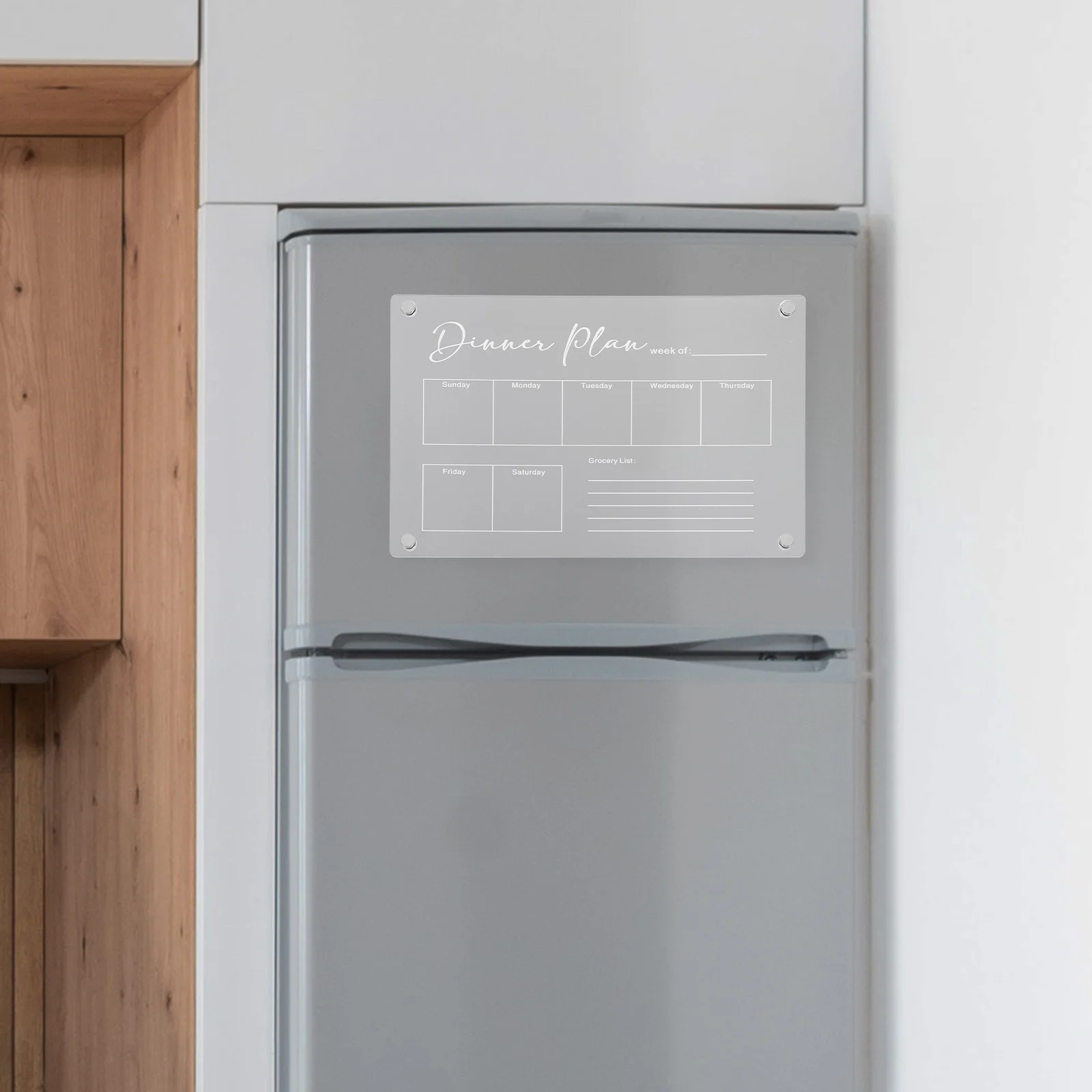 Erasable Notepad Fridge Board Refrigerator Boards Rewritable Clear Writing Acrylic Dry Erase