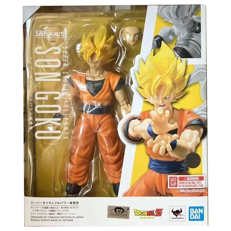 

Bandai SHF Dragon Ball Sun Wukong Super Saiyan Dragon Ball анимационный персонаж шарнирные движущиеся детские подарки