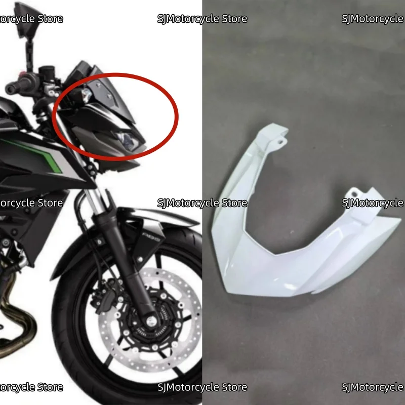 

ABS передняя верхняя носовая фара, обтекатель, обтекатель, подходит для Kawasaki Z500 2024 2025, аксессуары для мотоциклов