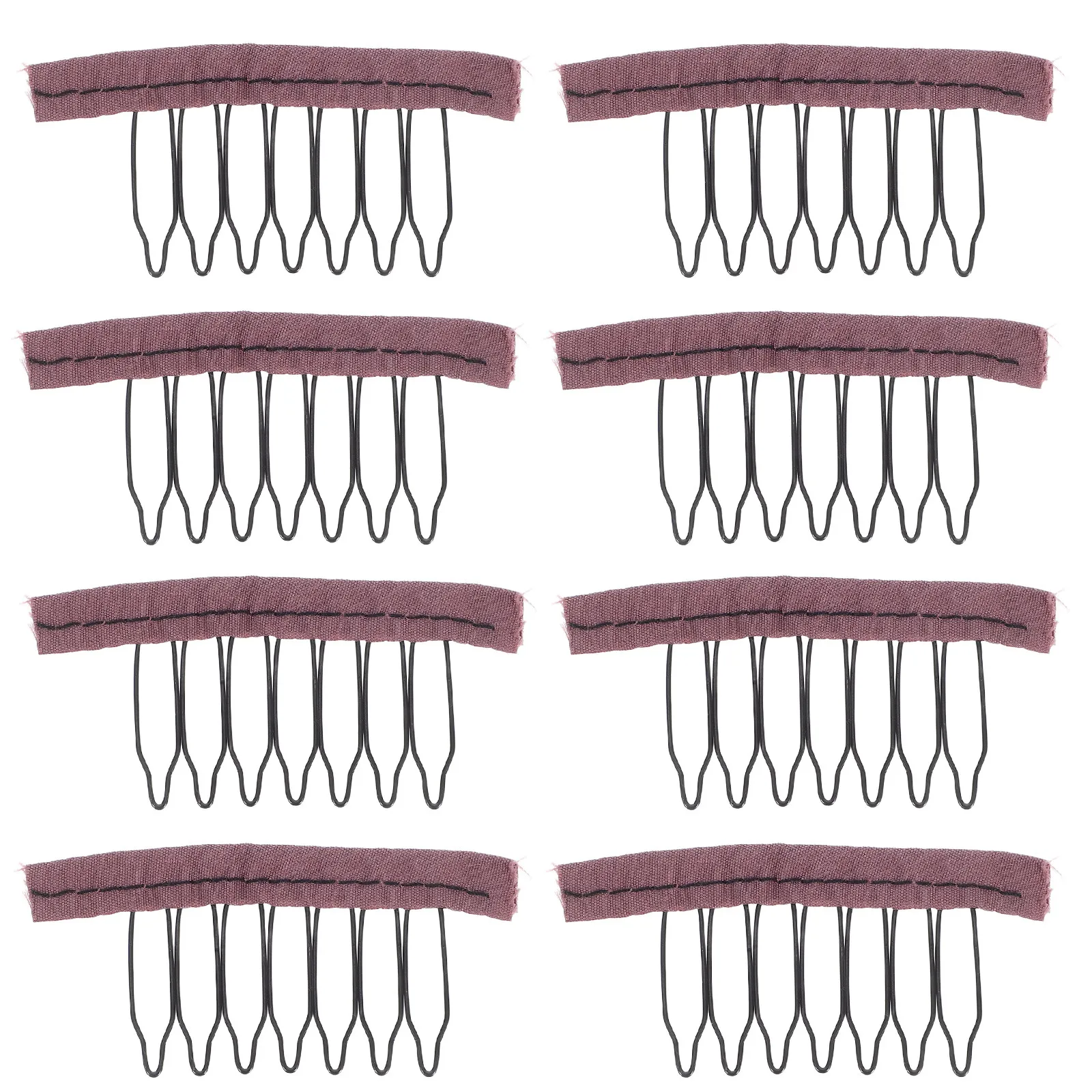 

20Pcs Hair Extension Snap Clips 7-Teeth Metal Comb Design for Secure Cap Fastening Invisible Hold Lightweight Comfort