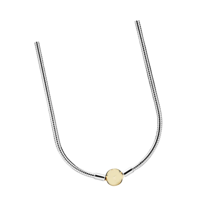 Chokers Necklaces For Women Fine Jewelry 925 Sterling Silver Snake Chains 18K Shine Gold Signature Ball Clasp Torques Colliers