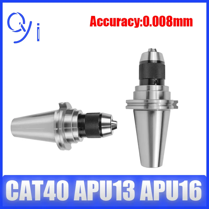 CAT Integrated Keyless Drill Chucks CAT40 CAT50 APU08 APU13 APU16 Keyless Drill Chucks Tool Handle for CNC Drill Milling Machine