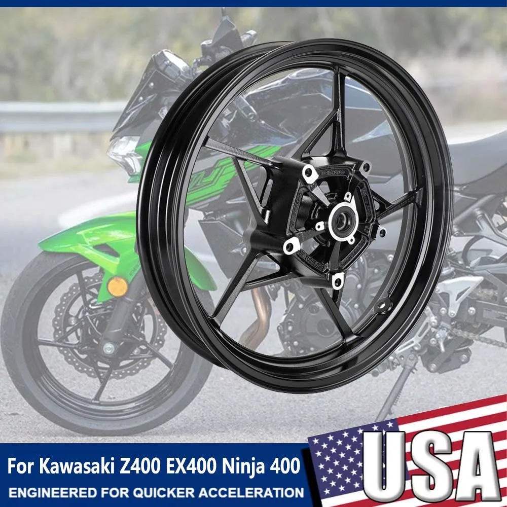 

For Kawasaki Z400 EX400 Ninja 400 ABS 2018 2019 2020 2021 2022 2023 Motorcycle Front Wheel Rim Motorbike NINJA400 Z-400 EX-400