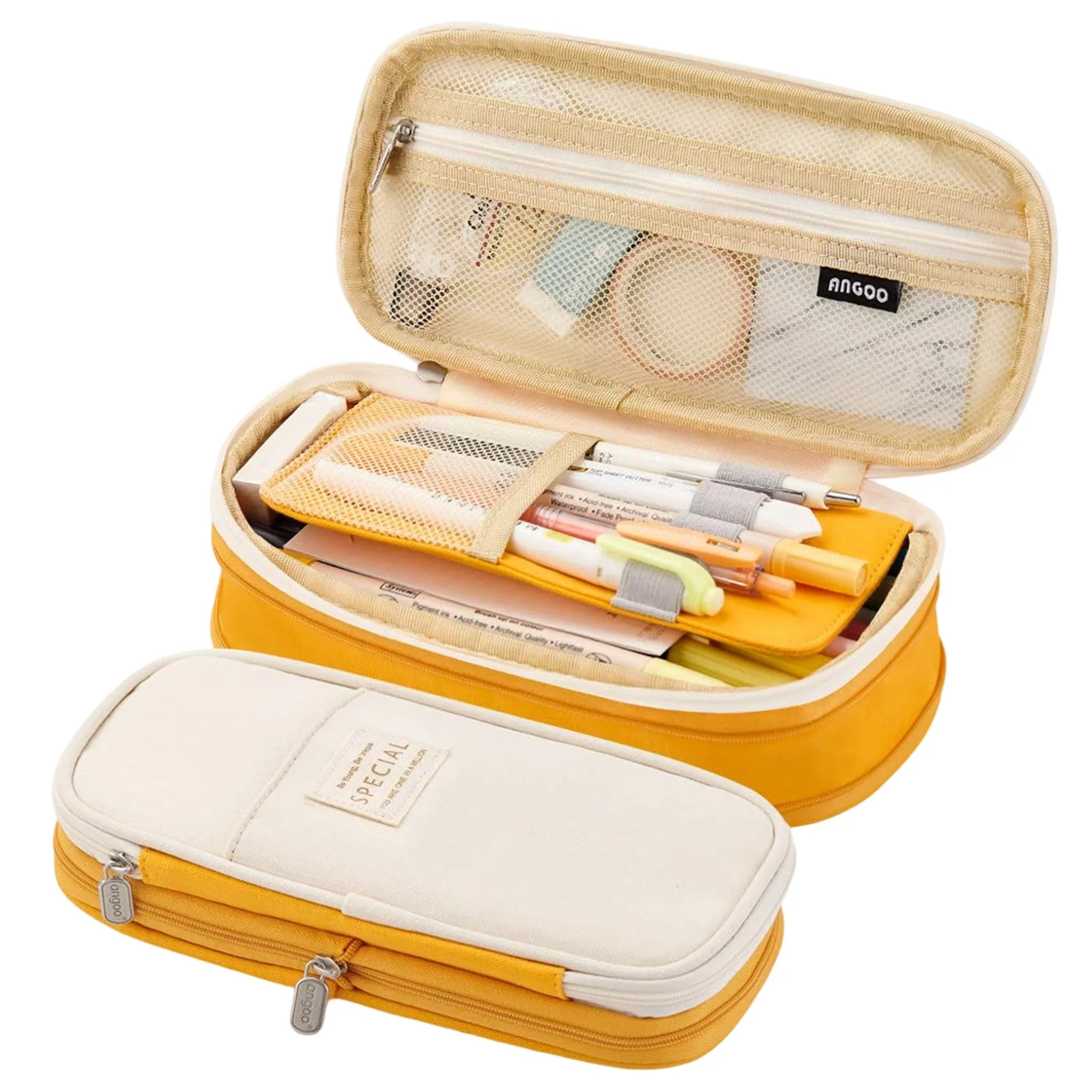 Stationery Holder Large Capacity Pencil Case Multi Layer Stationery Organizer Cute Design Pen Bag for Girls Students Kids 2026