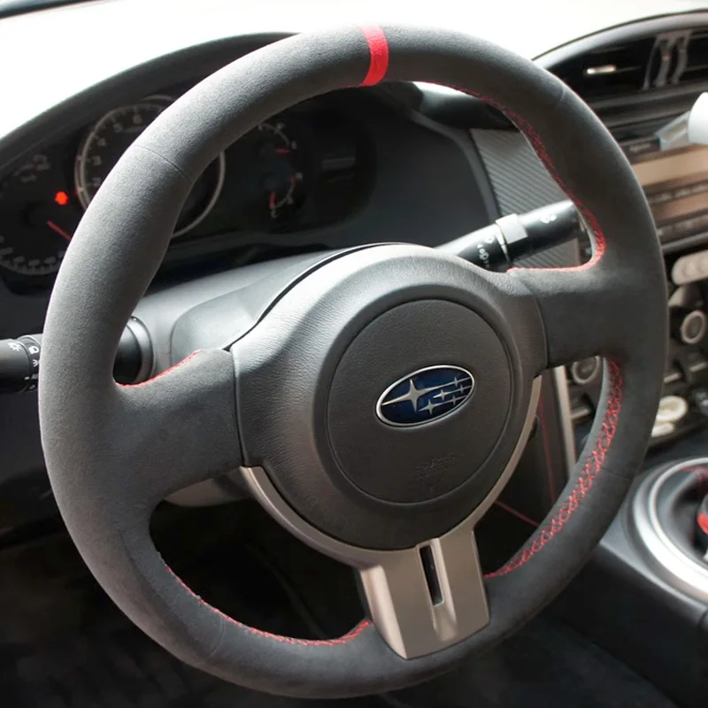 Funda para volante de coche, accesorio para Subaru BRZ Scion FR-S FRS 17-19