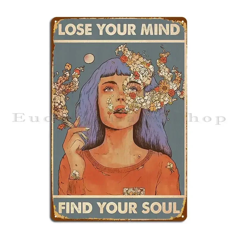 Lose Your Mind Beautiful Woman Decor Aesthetic Poster Metal Signs Kitchen Custom Club Bar Plaques Tin Sign Poster