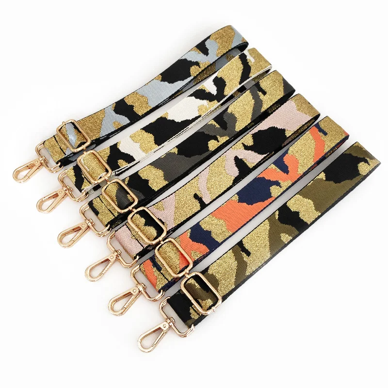 New Adjustable One-Shoulder Belts Color Wide Shoulder Strap Camouflage Bag Belt Long Strap For Handbags Female Bag Accessories