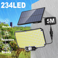 234LED Solar Lights Outdoor With 3 Modes Motion Sensor Solar Flood Lights with Remote IP65 waterproof Security Solar Wall Lamp