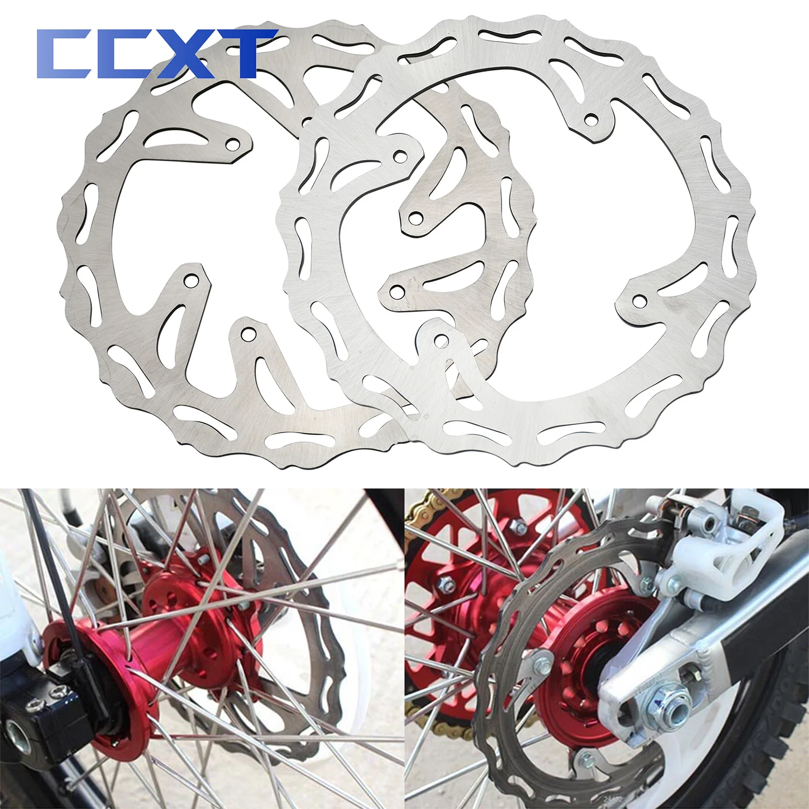 240MM Motorcycle Front Rear Brake Discs Rotors For Honda CR125R CR250R CRF250R CRF250RX CRF250X CRF450R CRF450RX CRF450X Parts