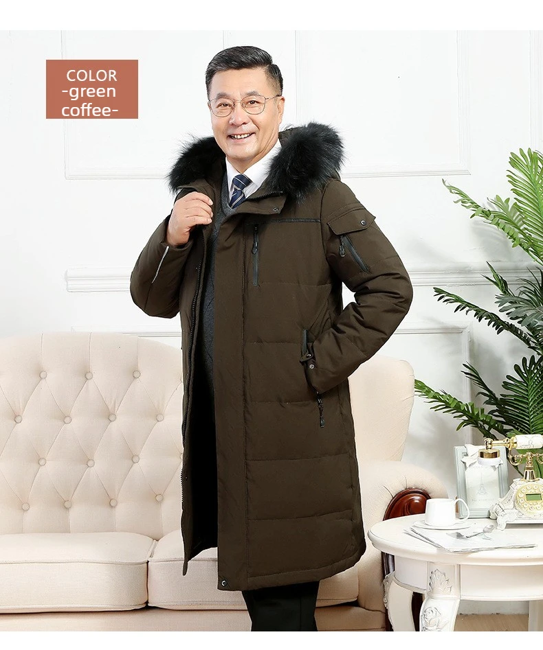 Luxury Brand Men's Down Coat And Parkas Top Quality Man Goose Down Jacket Thick Winter Padded Puffer Jacket Overcoat Padding HY7