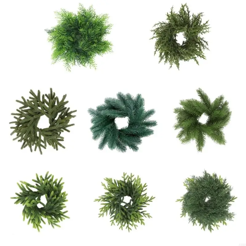 Christmas Rings Christmas Wreath for Pillar Christmas Table Decors A2BB