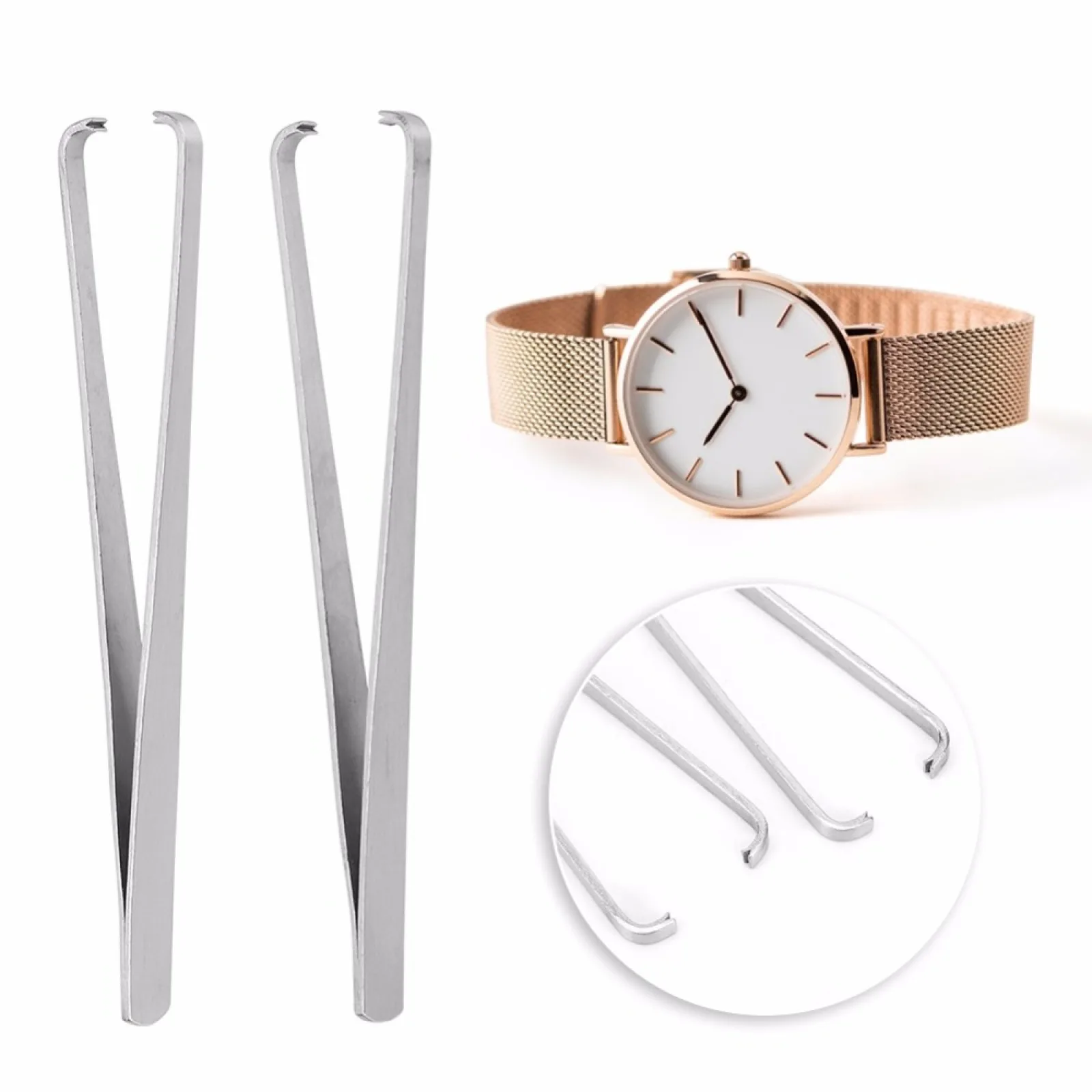 1pcs Stainless Steel Watch Hand Remover Tweezer Watch Minute Second Hour Hand Removal Watch Repair Tool