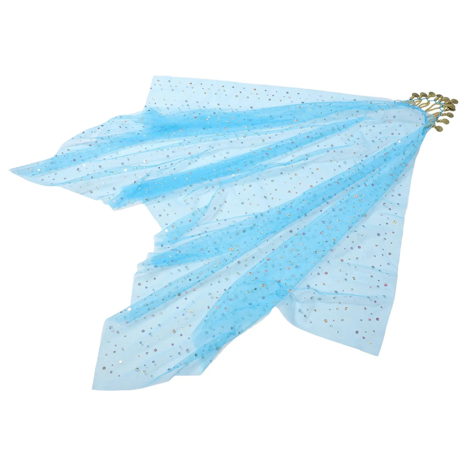 

Delicate Veil Dancer Headpiece Color Dots Decorative Polyester Travel
