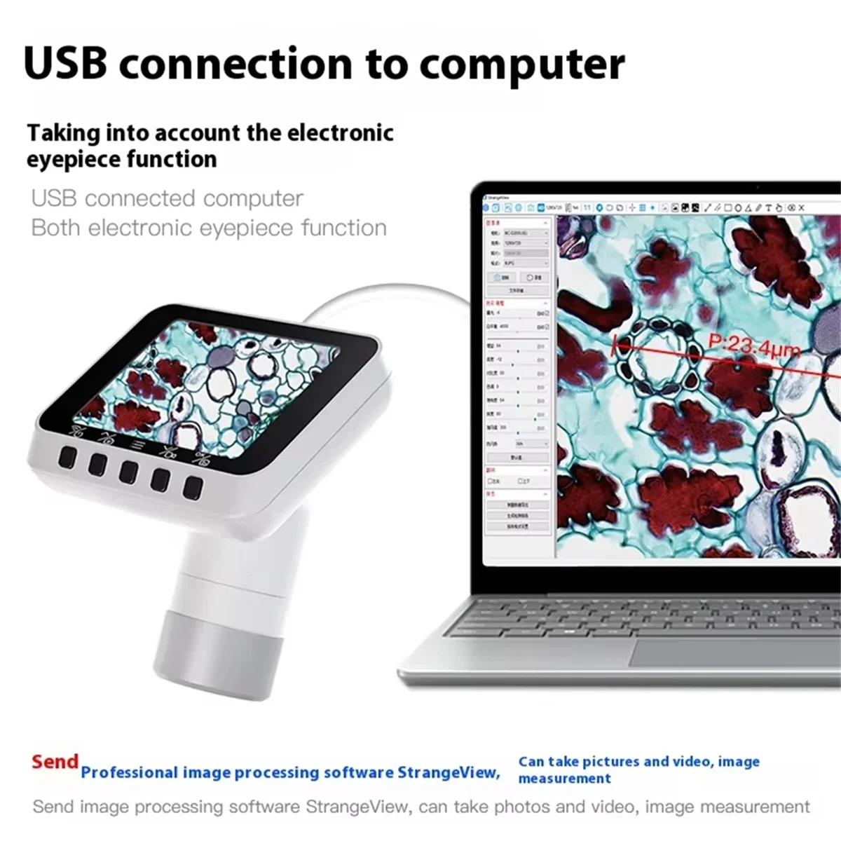 ABJZ 2.8 بوصة شاشة مجهر إلكتروني 1000X مجهر رقمي صيانة صناعية مجهر سطح المكتب