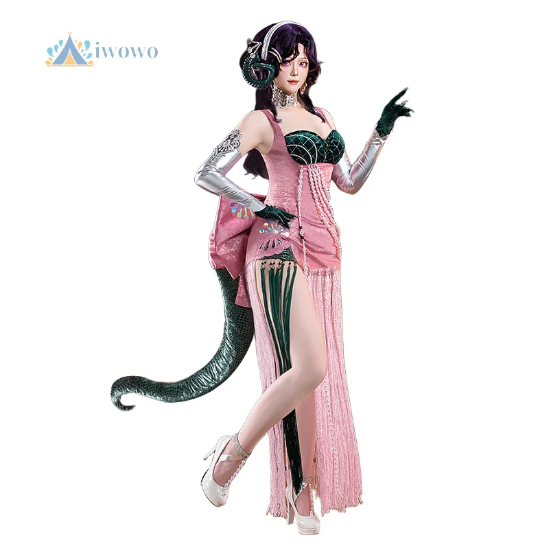 

Reverse: 1999 Cosplay Anjo Nala Costumes Sexy Pink Dress Clothes Halloween Carnival Game Party Fashionable Women Uniform