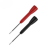 Test Leads Pin flexible Test Probe Tips 0.7mm Connector Multimeter Needle 4.32mm Banana Socket for Car Tester Red/Black