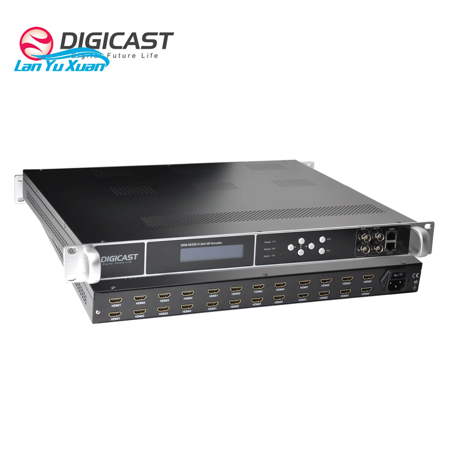 DMB 8820E DVB System H264 H265 4 8 12 16 20 24 Channel HDM I to IP  UDP Multicast  Video Multiplexer Encoder