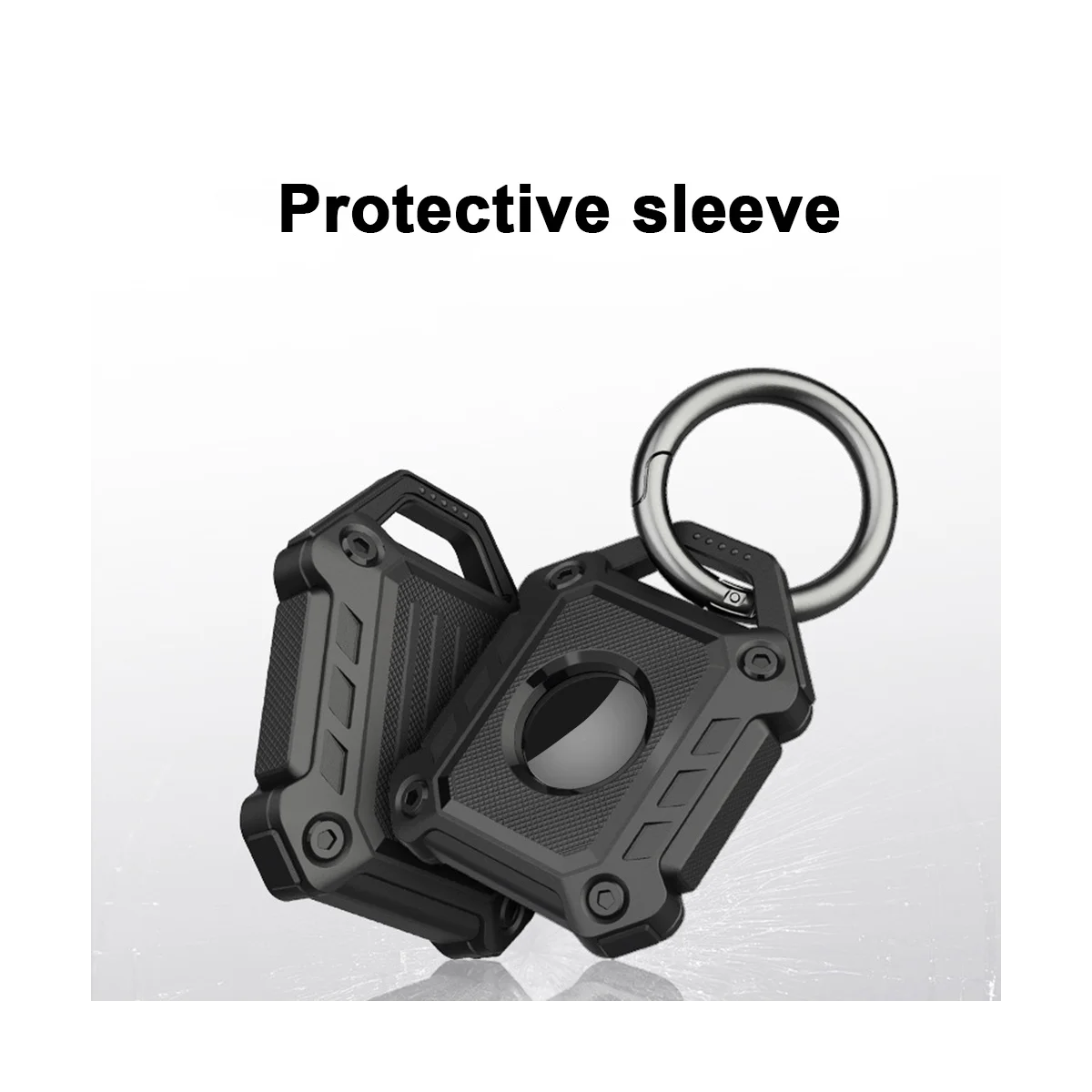 2 Pack Waterproof Keychain Holder Case for Airtags ,for Luggage, Keys, Bags, Dog Pet Collar