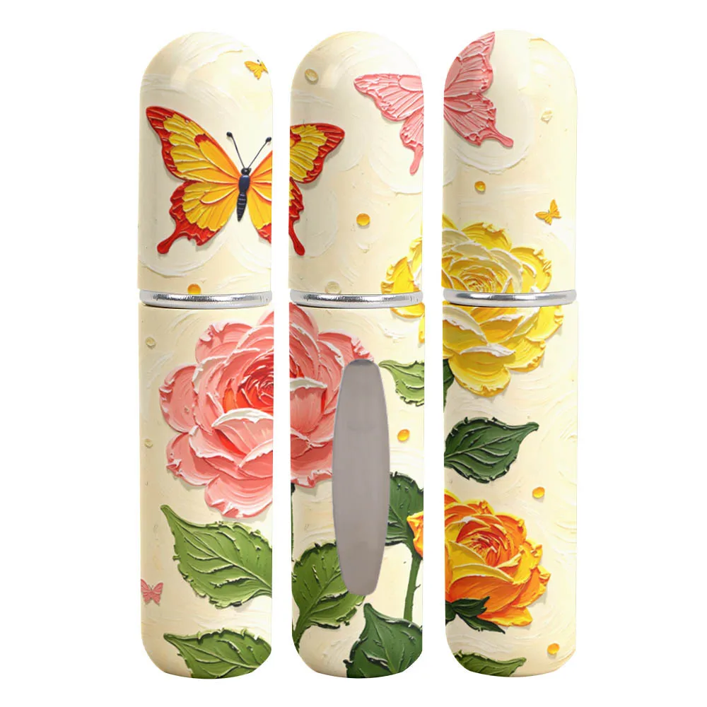 Nieuwe 5ml Mini Parfumflesje Hervulbare Draagbare Spray Roterende Fles Lege Opslag Sproeier Lege Cosmetische Containers