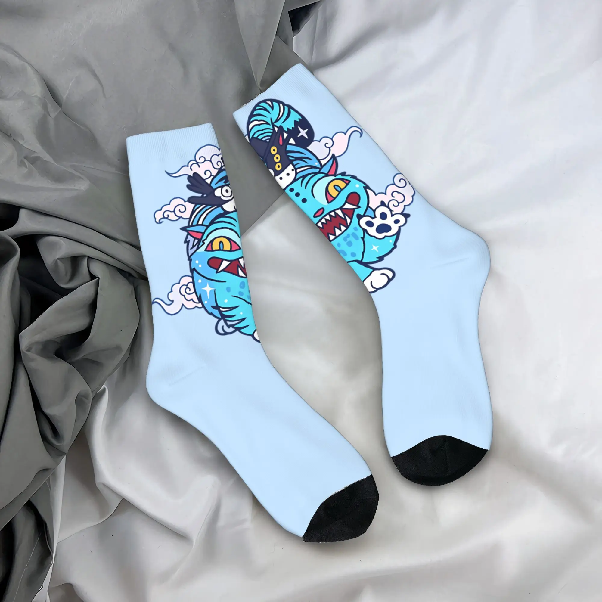 

Women Men Socks Tiger KPop Demon Hunters Stockings Anti-Slip Soft Breathable Socks Autumn Korean Design Outdoor Sports Socks