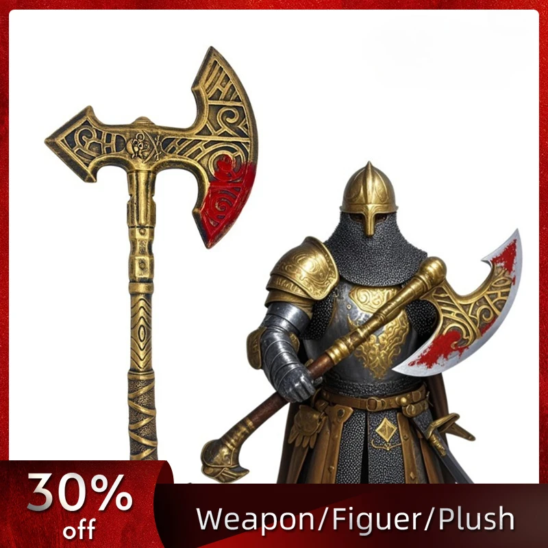 Accesorios de modelo de hacha de plástico para Halloween, 52cm/20,47 pulgadas, suministros para fiestas, periféricos de juego de Cosplay, juguetes coleccionables para exteriores, adornos, Regalo