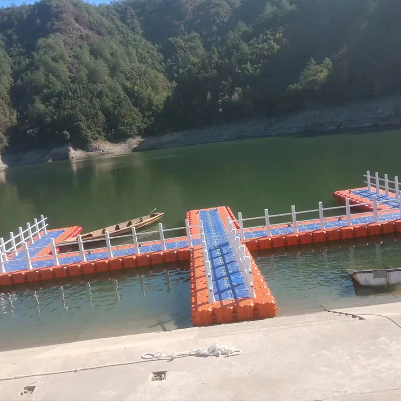 Plastic sea pontoon pontoon leisure and entertainment fishing water platform floating dock water horse