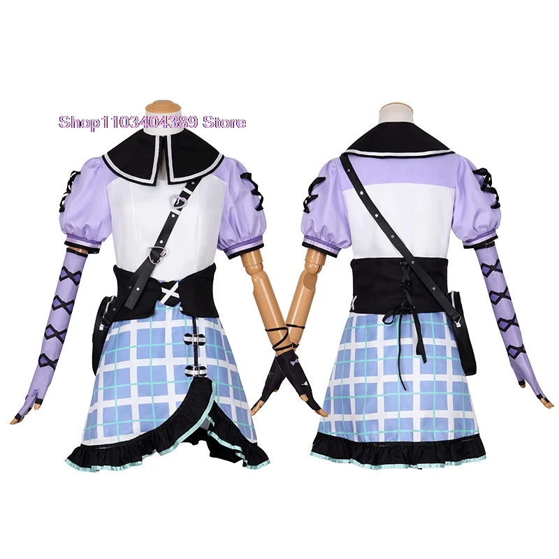 Project Sekai Colorful 25-ji Cosplay Costumes Wig Asahina Mafuyu Mizuki Yoisaki Kanade Shinonome Ena Anime Cos Women Suit Bag