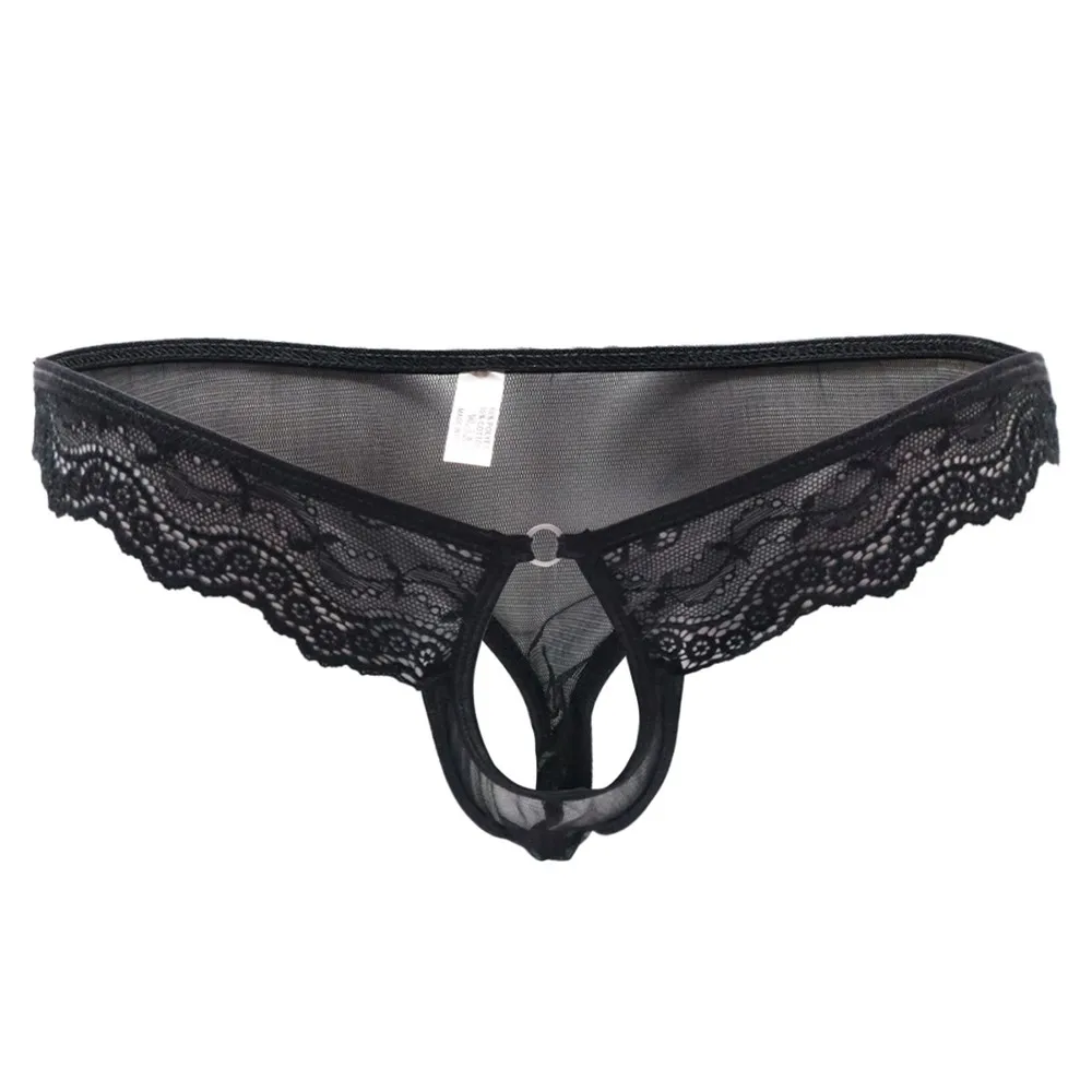 

Stay Comfortable and Fashionable with Men's Sexy Lace Low Rise Briefs Thongs Open Crotch TBack Underpants Underwear