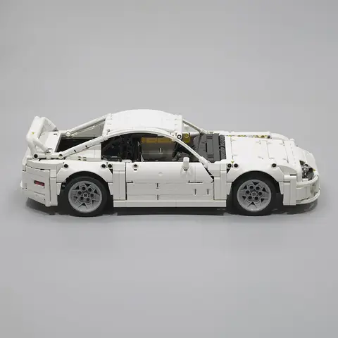 1285pcs MOC Toyotaes Supras MK4 1 12 White Manual Technical Model Building Blocks Toys Construction Christmas Gift Idea DIY