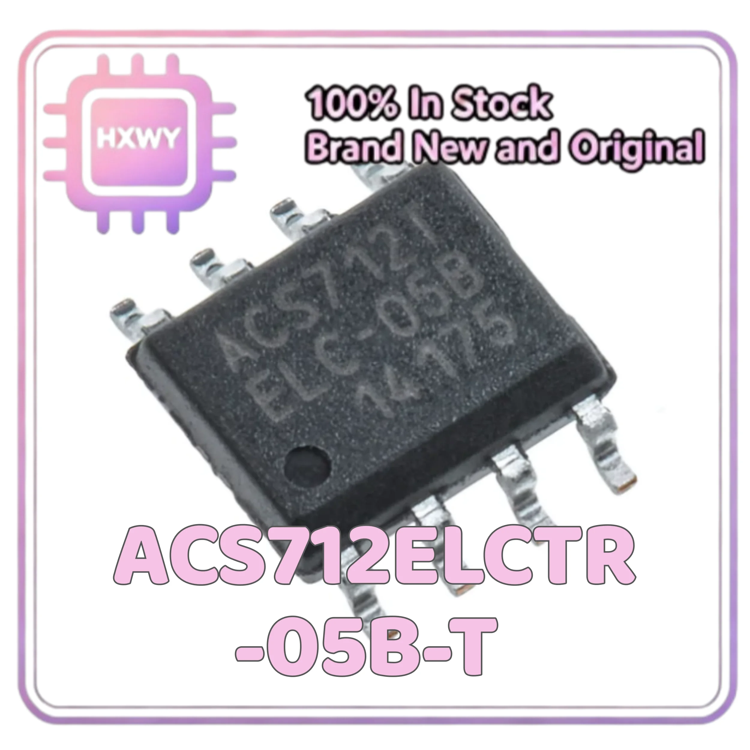 (10/50 Pieces) ACS712ELCTR-05B-T ACS712 SOP-8 Current Sensor Factory Wholesale Cheap Electronic Component Fast Shipping