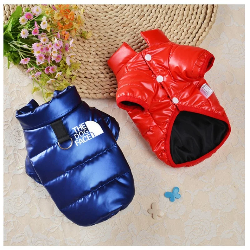 Winter Pet Dogs Coats Jacket Cotton Waterproof Dogs Clothing Plus Warm French Bulldog Puppy For Small Medium Dogs Clothing Perro