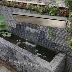 SS304 Spillway waterfall swimming pool outlet waterfall water curtain wall artificial waterfall rockery flowing water landscapi