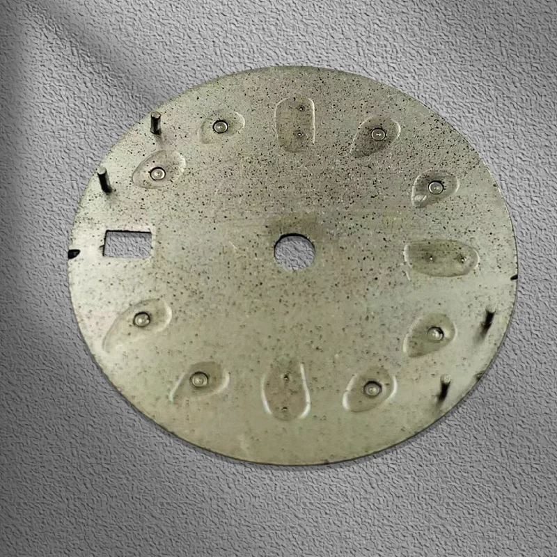 New NH34 Dial 28.5mm S Logo Compatible with NH34 Movement Blue-Green Luminous Watch Modification Parts