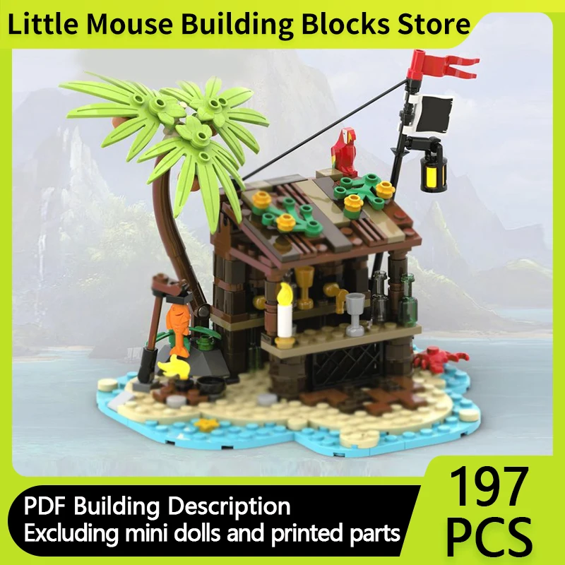 

City Street View Model MOC Building Bricks City Pirates Bar Modular Technology Gifts Holiday Assemble Children Toys Suit