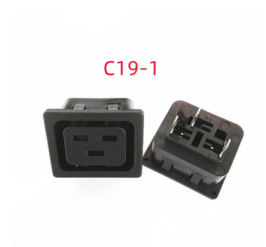 AC 250V 16A IEC 320 C19 C20 Panel Mount Plug Connector Socket