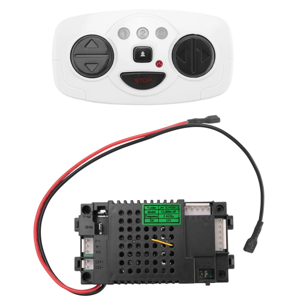 CLB084-4F Piezas de repuesto para vehículos eléctricos con control remoto y receptor para vehículos eléctricos para niños