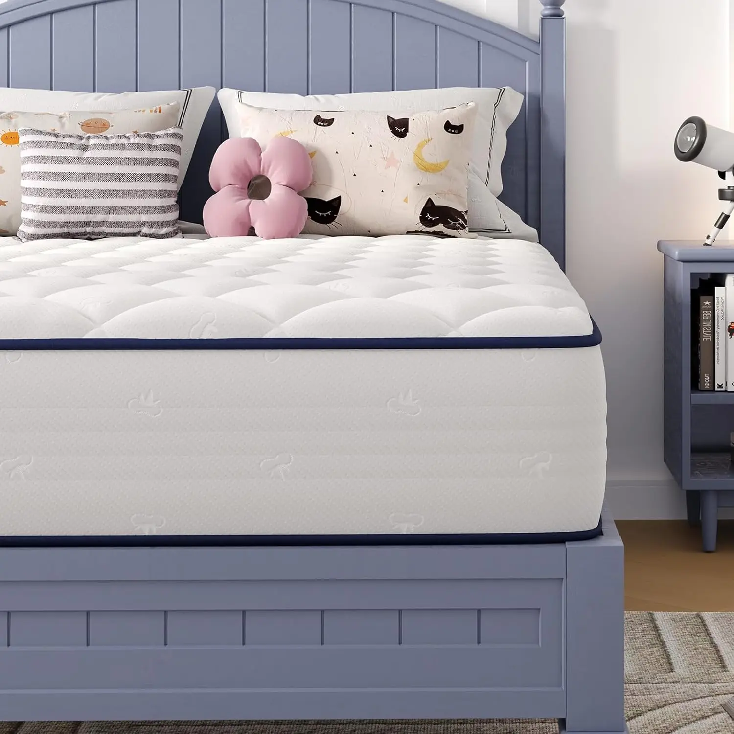 

6-Inch Twin Hybrid Mattress, Medium Soft with Breathable Fabric & CertiPUR-US Certified for Guest and Kids Bedrooms
